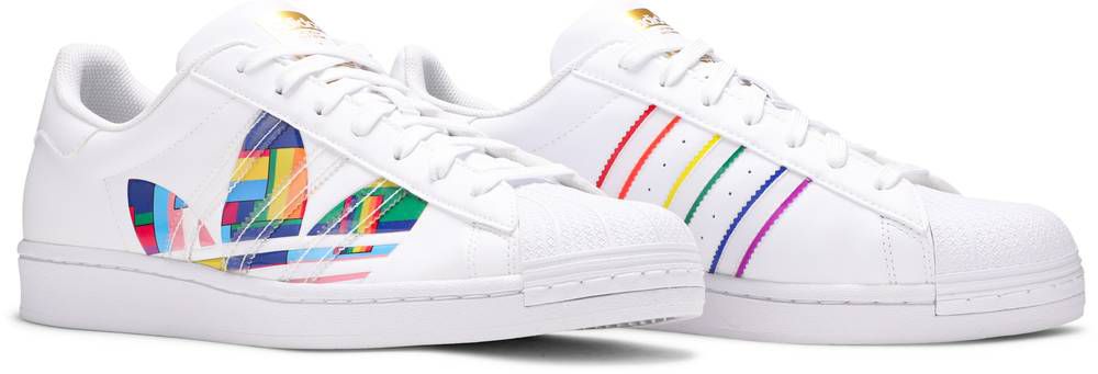 adidas gazelle silver green womens Adidas Superstar 'Pride' Sneakers (Size 42.5)