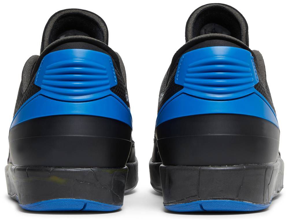 AIR JORDAN 2 RETRO LOW X OFF-WHITE ' BLACK VARSITY ROYAL ' - Quem