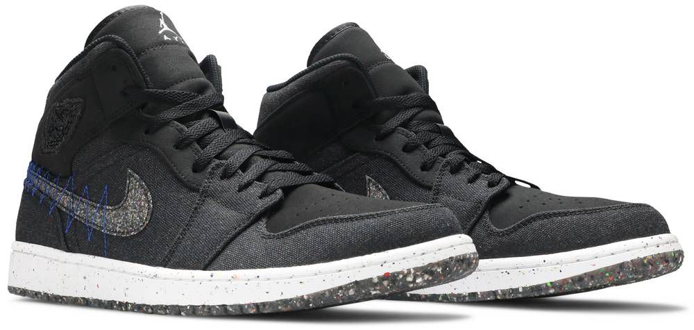 tênis nike air jordan 1 mid crater preto