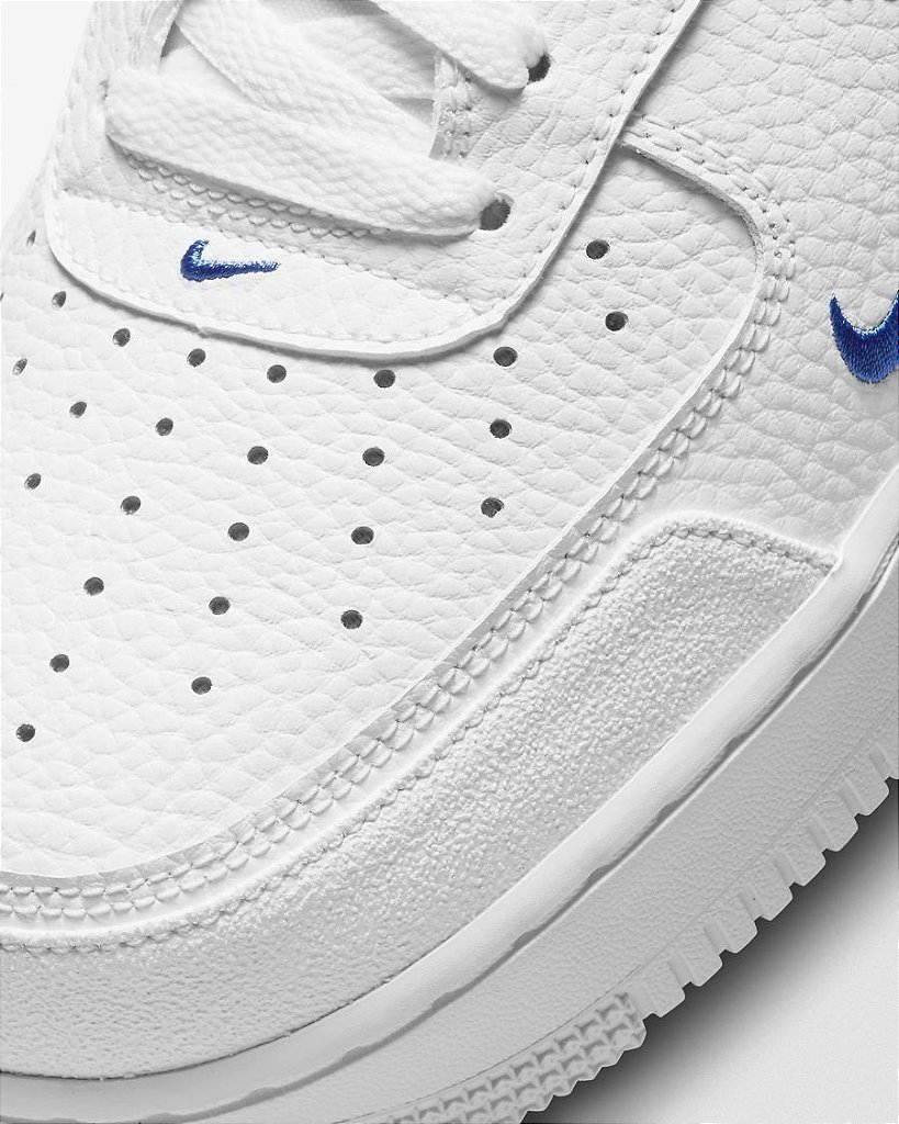 nike air force 1 lv8 shoes white game royal blue