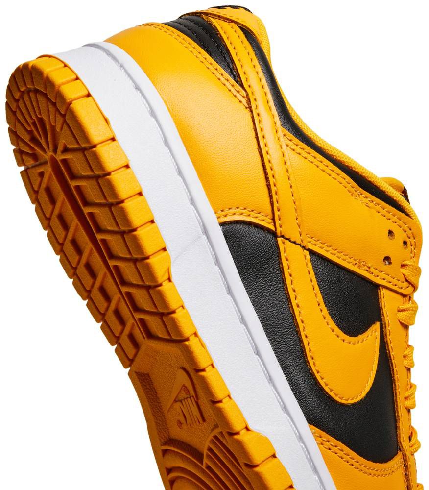 nike dunk low black goldenrod