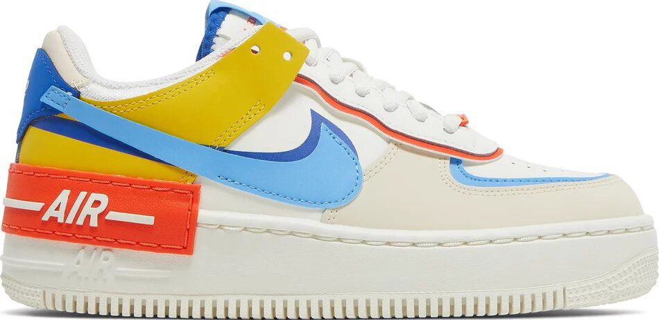 nike air force 1 shadow white red and blue