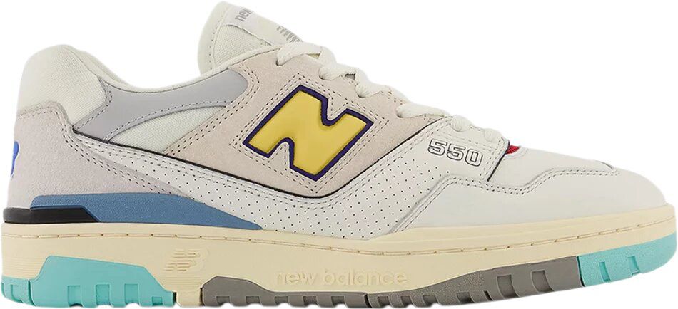 New balance 550 hot sale azul e amarelo