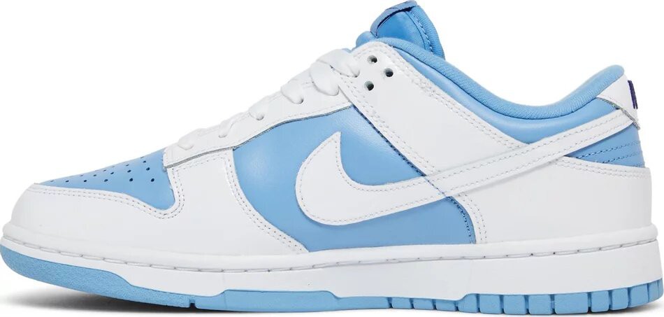 nike dunk low reverse unc