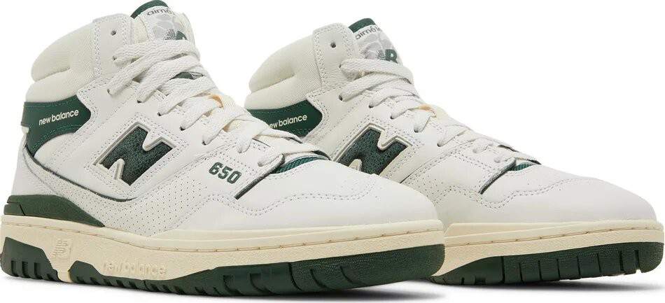 Aime Leon Dore × New Balance 650 白×緑 NEW BALANCE 650R WHITE GREEN X AIMÉ LEON DORE - Quem entende de