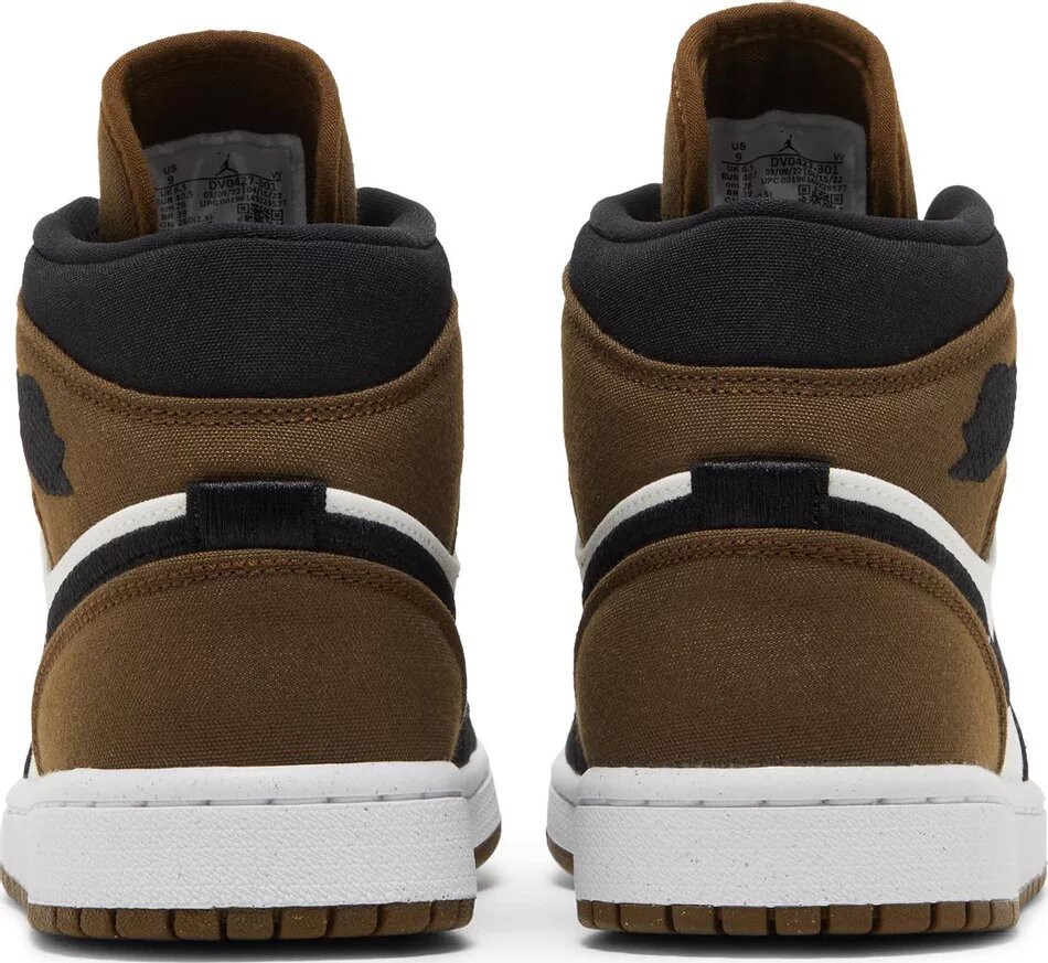 AIR JORDAN 1 MID SE ' OLIVE TOE ' - Os melhores sneakers estão aqui !