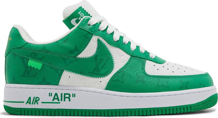 nike air force 1 with green swoosh