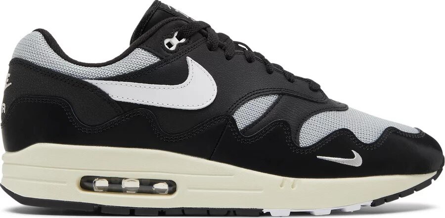 nike air max 1 black and grey