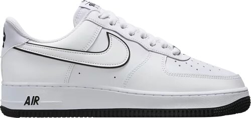 NIKE AIR FORCE 07' WHITE BLACK OUTLINE Os melhores