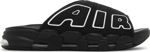 NIKE AIR MORE UPTEMPO SLIDE ' BLACK -GREY SOLE ' - Quem entende de