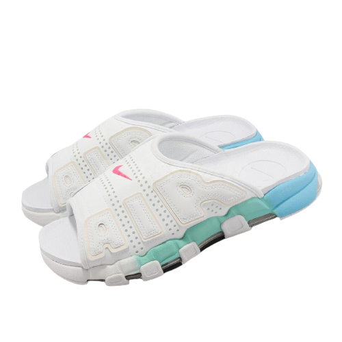 NIKE AIR MORE UPTEMPO SLIDE ' AQUA ' - Quem entende de tênis