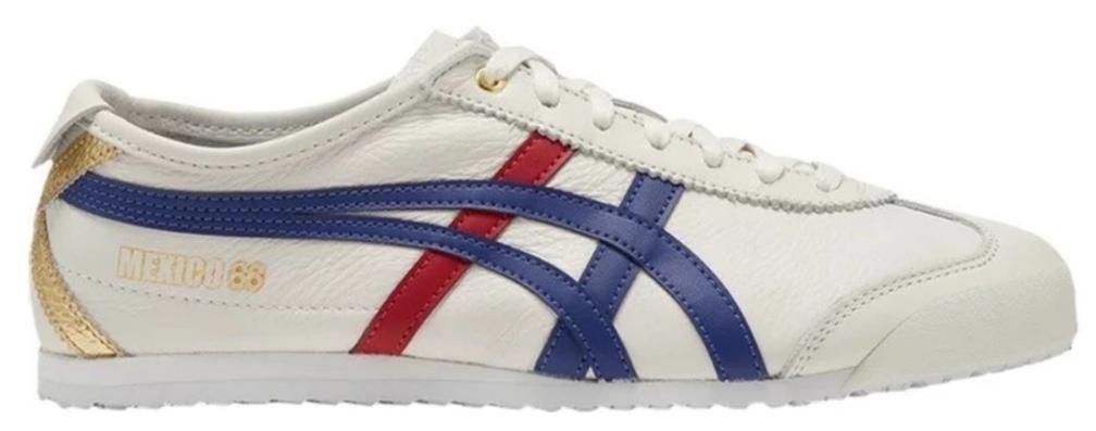 【美品✨】Onitsuka Tiger MEXICO66 25cm ASICS ONITSUKA TIGER MEXICO 66 WHITE DARK BLUE GOLD - Quem entende