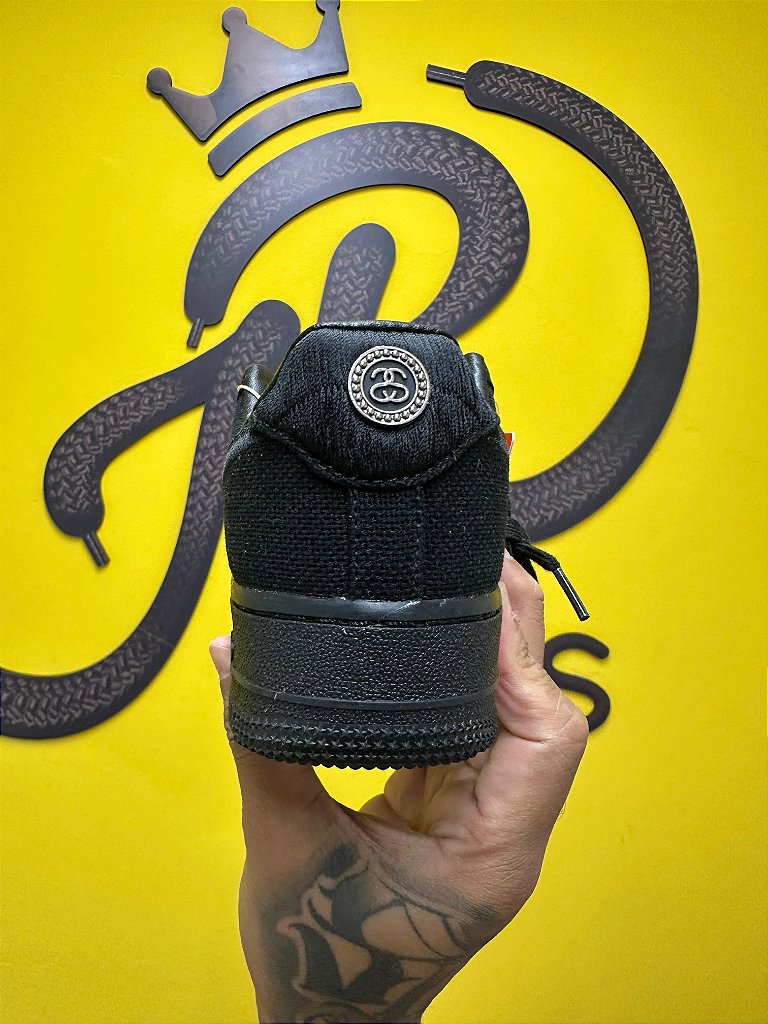 Nike Air Force 1 Low x Stussy Triple Black - A PRONTA ENTREGA