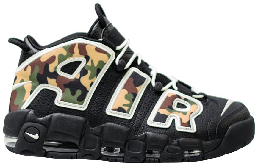 Nike air more uptempo sales black camo