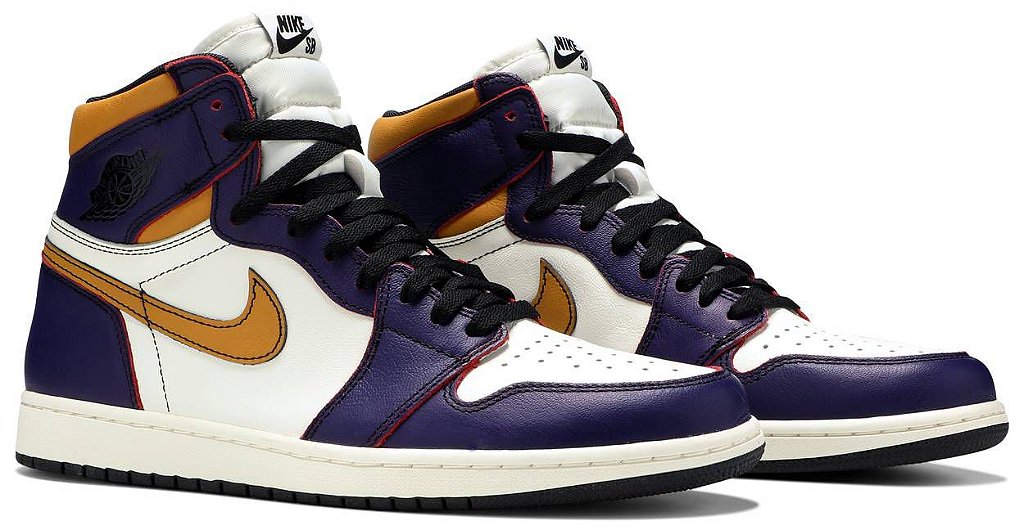 Nike sb x air jordan 1 retro cheap high og lakers