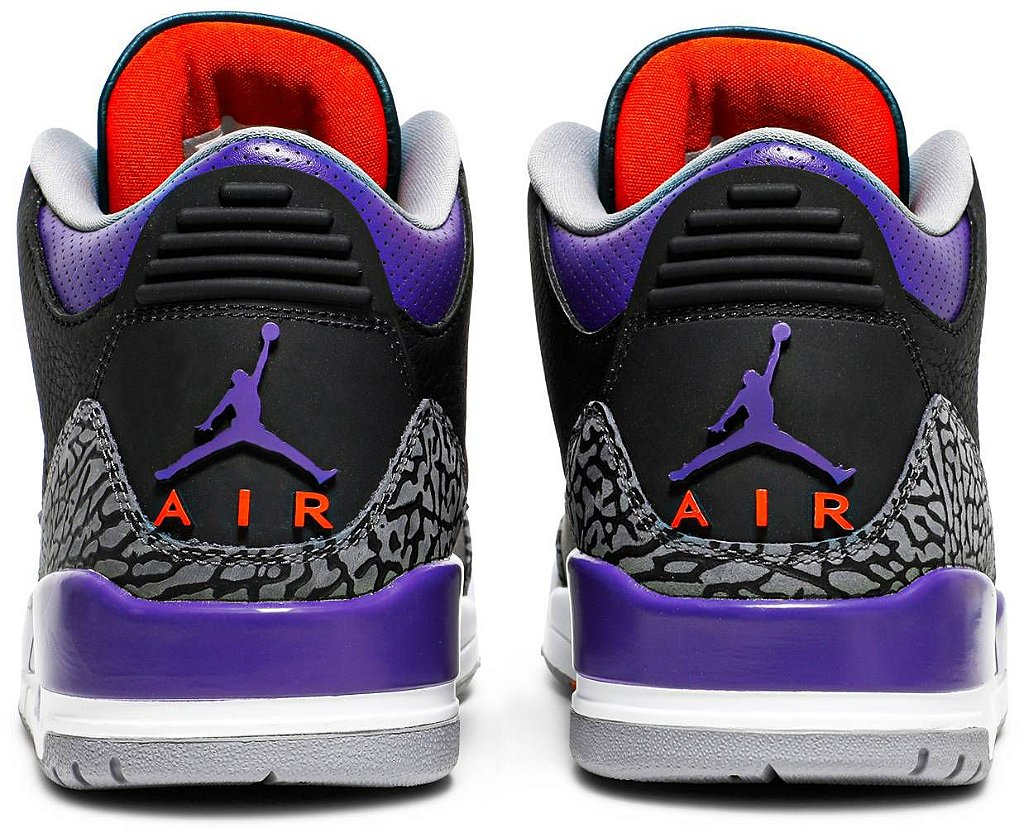 AIR JORDAN 3 RETRO ' COURT PURPLE ' - Os melhores sneakers estão