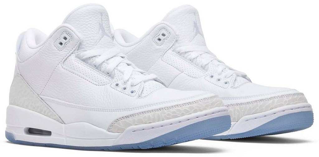 AIR JORDAN 3 RETRO ' TRIPLE WHITE ' - Os melhores sneakers AIR JORDAN 3 RETRO ' TRIPLE WHITE ' - Os melhores sneakers