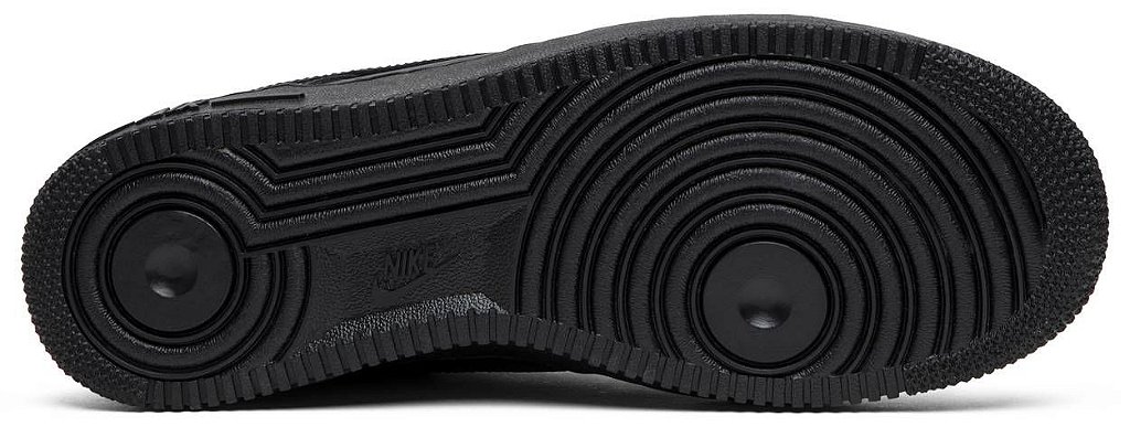 Nike air force 1 black cheap tick junior