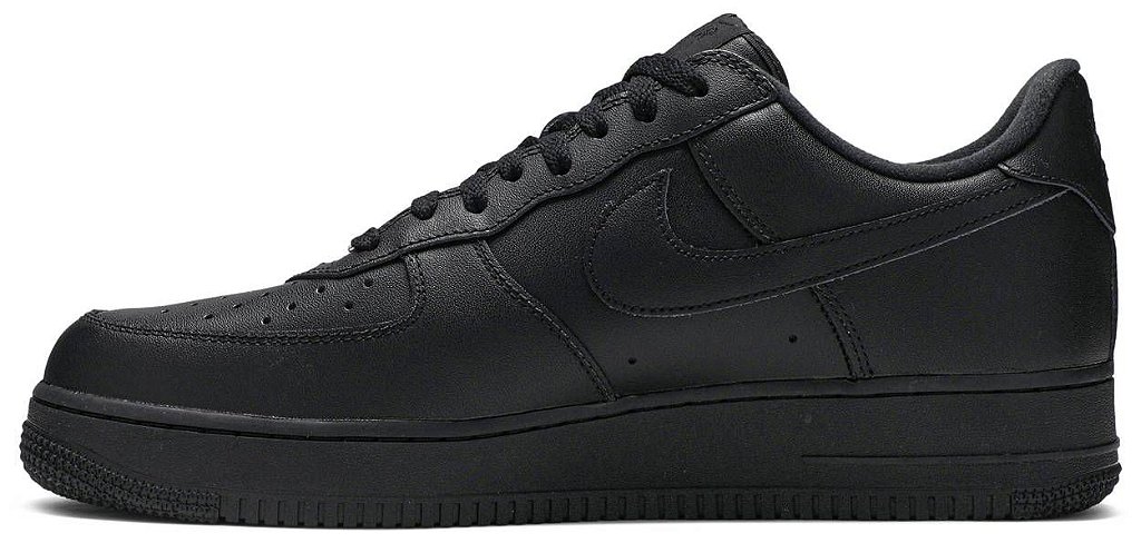 Air force 1 sales black nike logo
