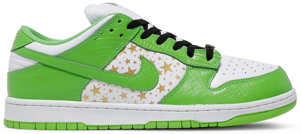TÊNIS NIKE SB DUNK LOW OG QS X SUPREME ' MEAN GREEN ' - Os