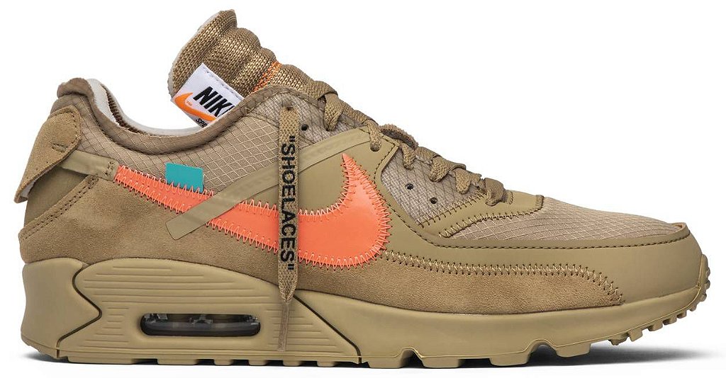 TÊNIS NIKE AIR MAX 90 X OFF-WHITE ' DESERT ORE ' - Quem entende de