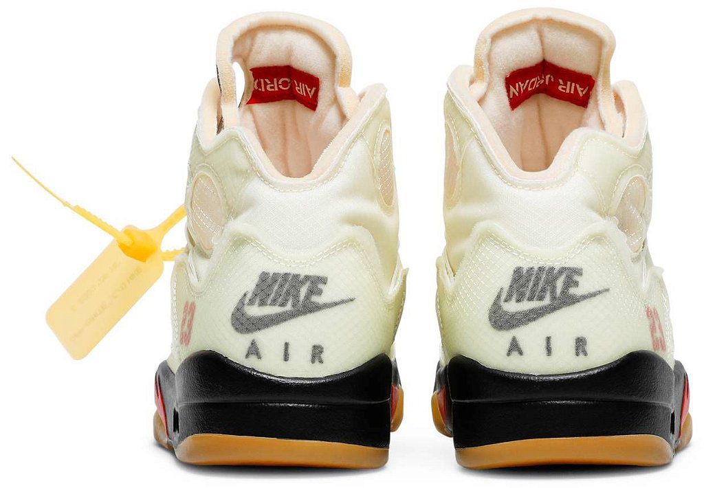 AIR JORDAN 5 RETO X OFF WHITE 'SAIL' - Os melhores sneakers estão