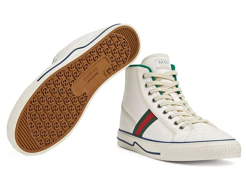 TÊNIS GUCCI 1977 HIGH ' WHITE GG ' - Os melhores sneakers estão aqui !
