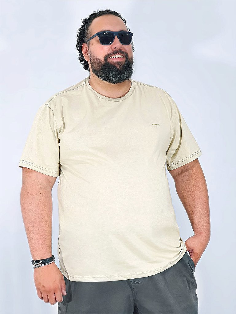 Grippon - A camiseta plus size masculina básica da BGO é a pedida