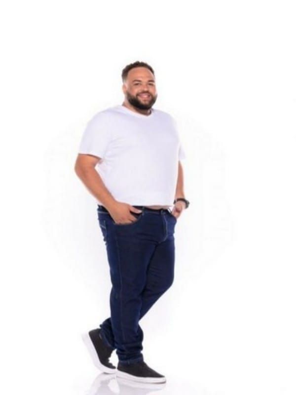 Calça Jeans Masculina Preta Plus Size 66 ao 80 1456