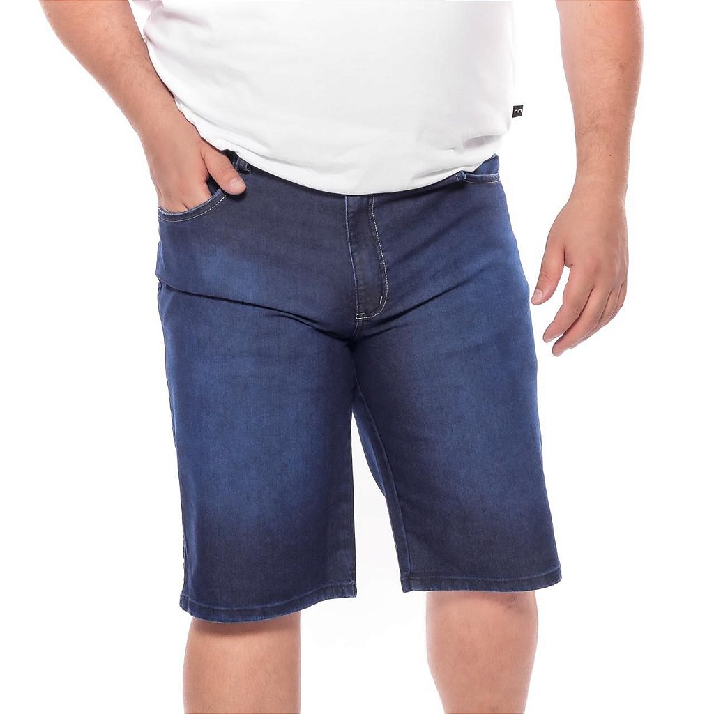Bermuda Masculina Jeans/Sarja Plus Size Pequenos Defeitos 50 ao 80 -  VESTGRANDE Moda Plus Size