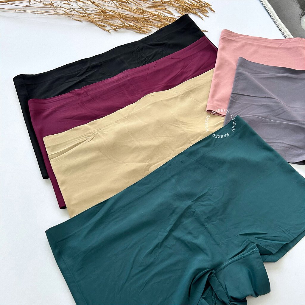 Calcinha sem Costura Boxer Cueca Feminina Kabreu Moda íntima