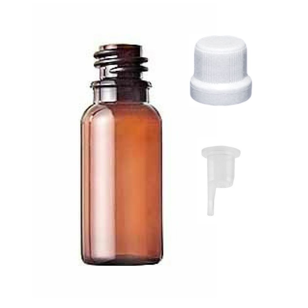 Frasco de plástico PET âmbar gotejador 30 ml kit com 10 unid - RN Embalagens