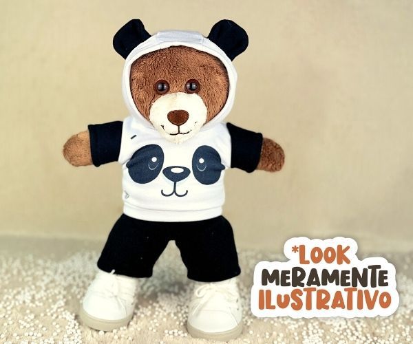 panda moletom com capuz men