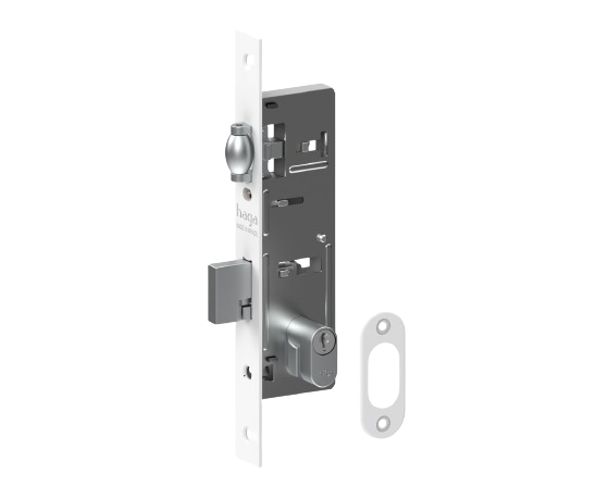 Fechadura HAGA - Trinco Rolete - Broca 23mm - 22269B - Fullmetal