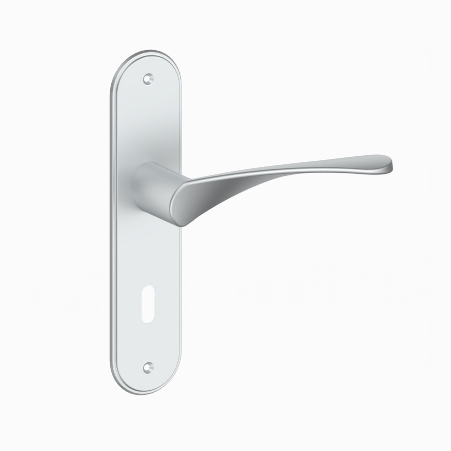 Fechadura Interna HAGA Luna Espelho 280 Inox Escovado Cromo