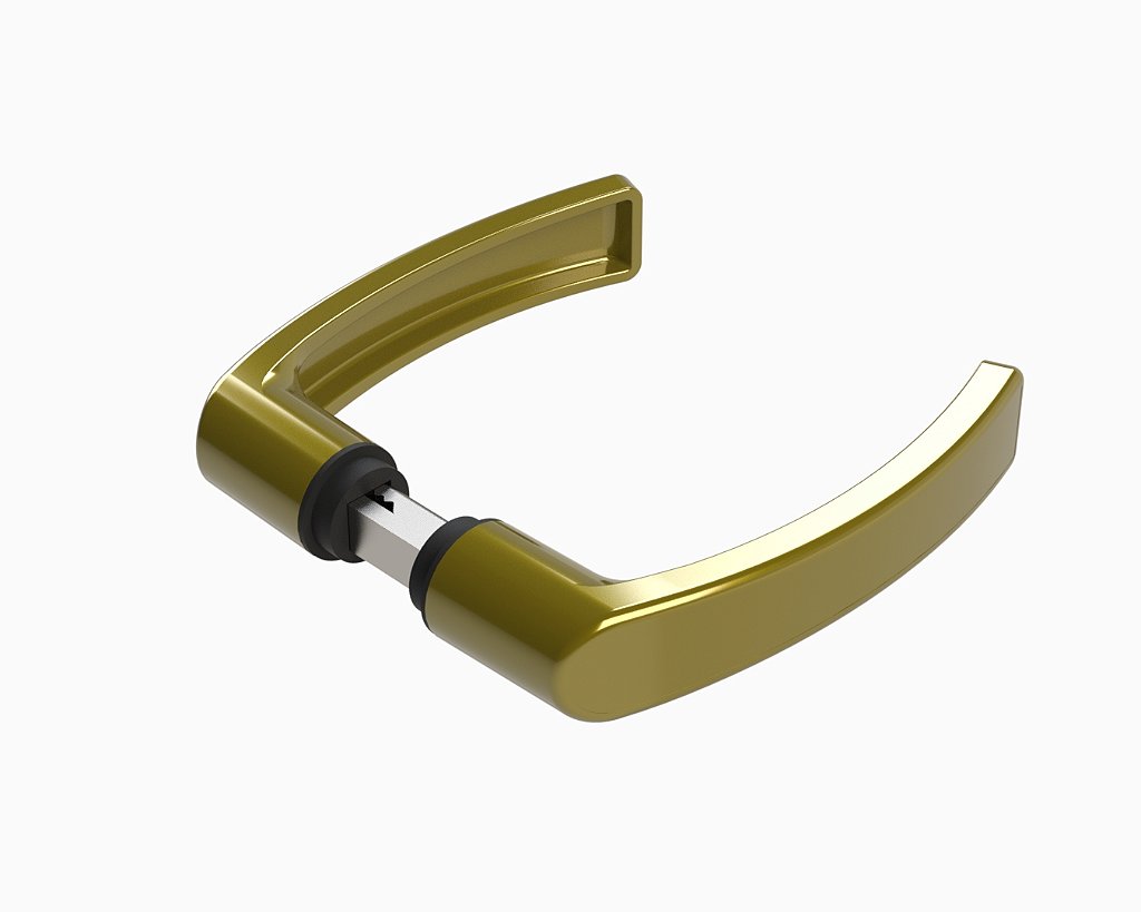 Jogo de Maçaneta HAGA - Ônix- M138 - LAT - 21973B - Fullmetal