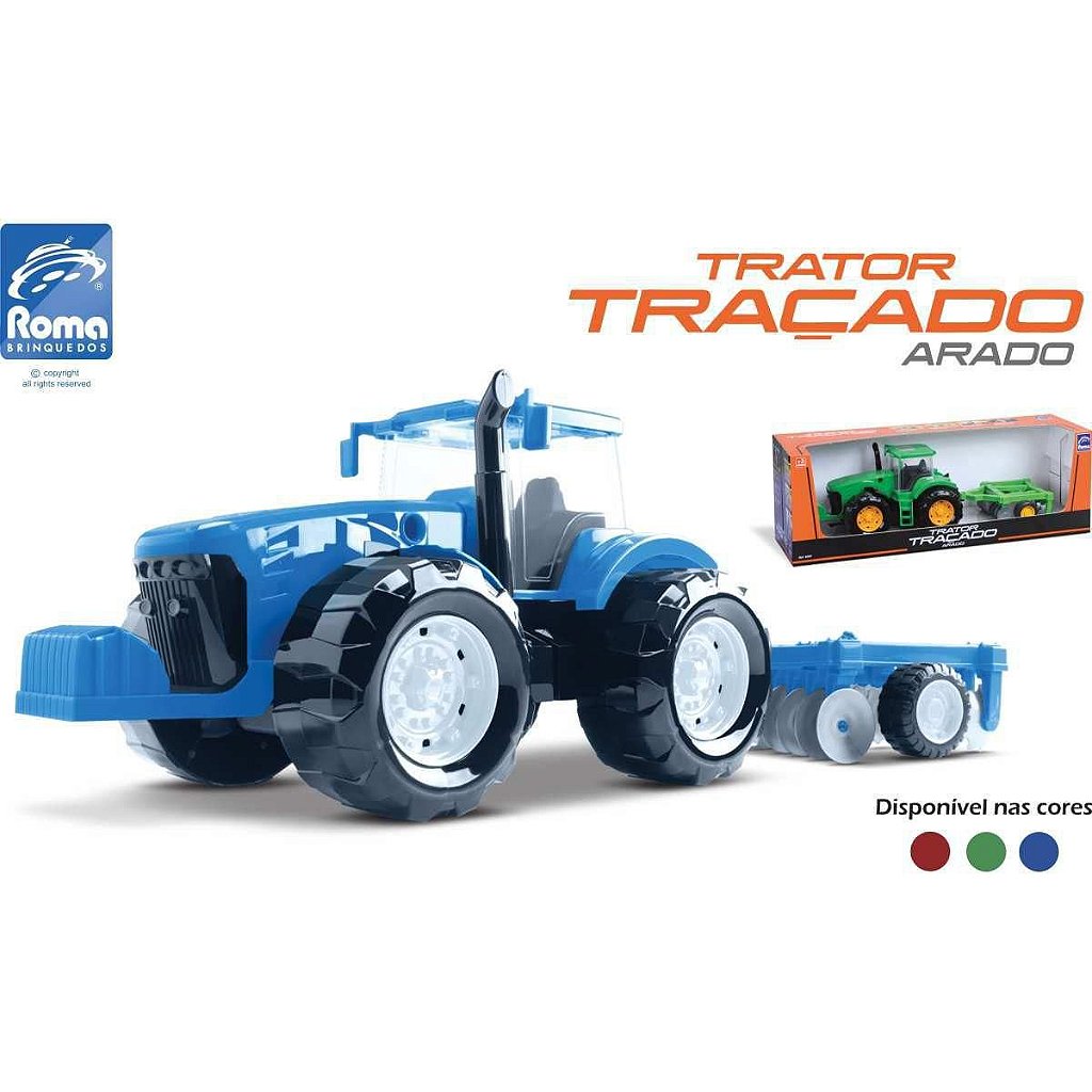 Trator Tracado, Roma Brinquedos