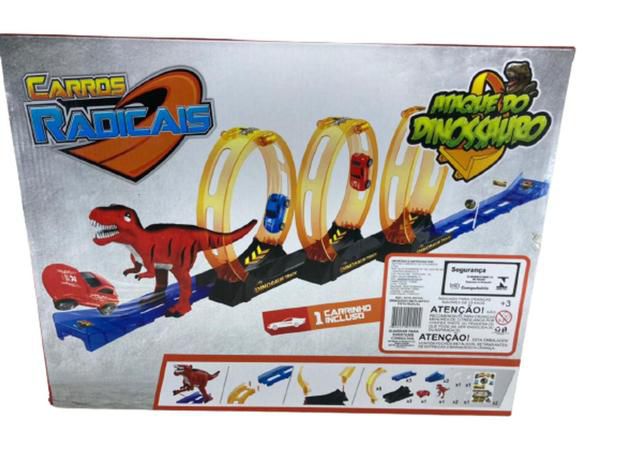 Pista Radical Ataque do Dinossauro - 99 Toys - Mundial Casa e Presentes