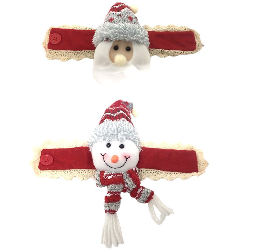 Jogo Papai Noel e Boneco de Neve Sentado Rosê Luxo Gorrinho e Cachecol  Crochê 32cm - Magizi - Mundial Casa e Presentes