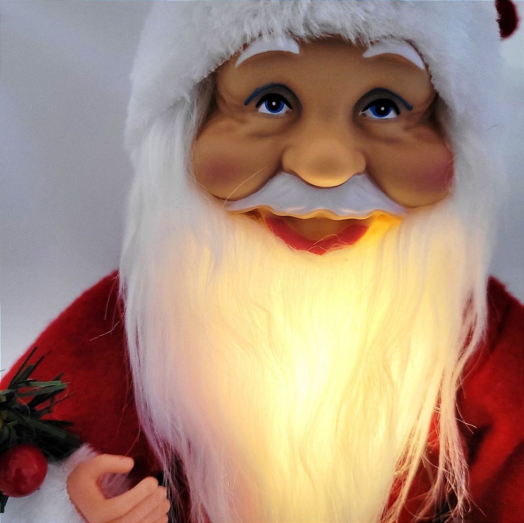 Jogo Papai Noel E Boneco De Neve Iluminado Led 20Cm em Promoção na