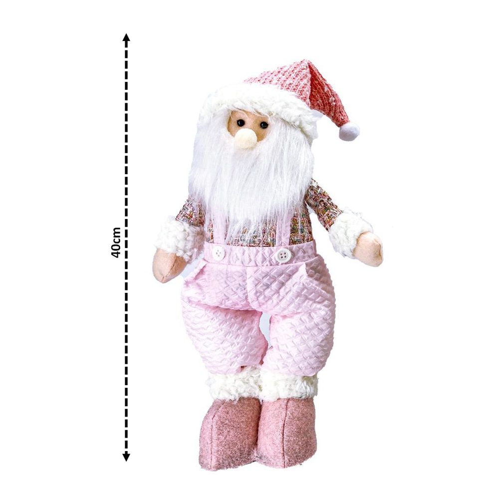 Jogo Papai Noel e Boneco de Neve Sentado Rosê Luxo Gorrinho e Cachecol  Crochê 32cm - Magizi - Yangzi - Boneco Papai Noel - Magazine Luiza