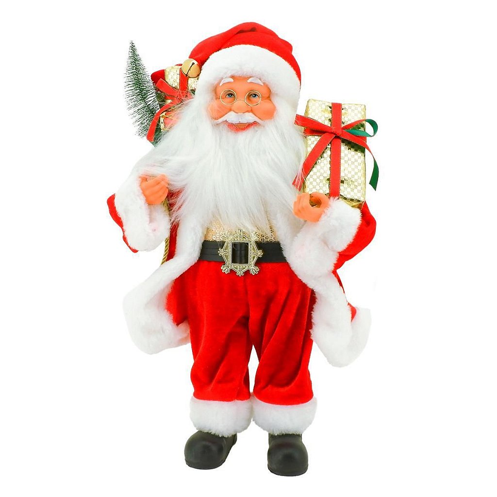 Boneco Papai Noel Tradicional na Corda - 90cm