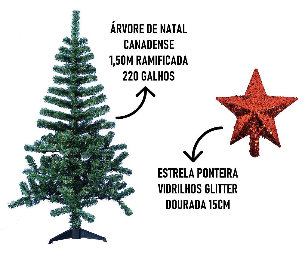 Arvore De Natal Branca 1,50 Metros 220 Galhos Pinheiro Luxo