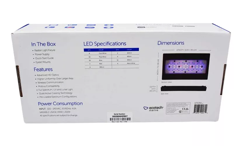 Luminária Radion XR30 - G6 - BLUE - Franco Aquarismo | A Nº1