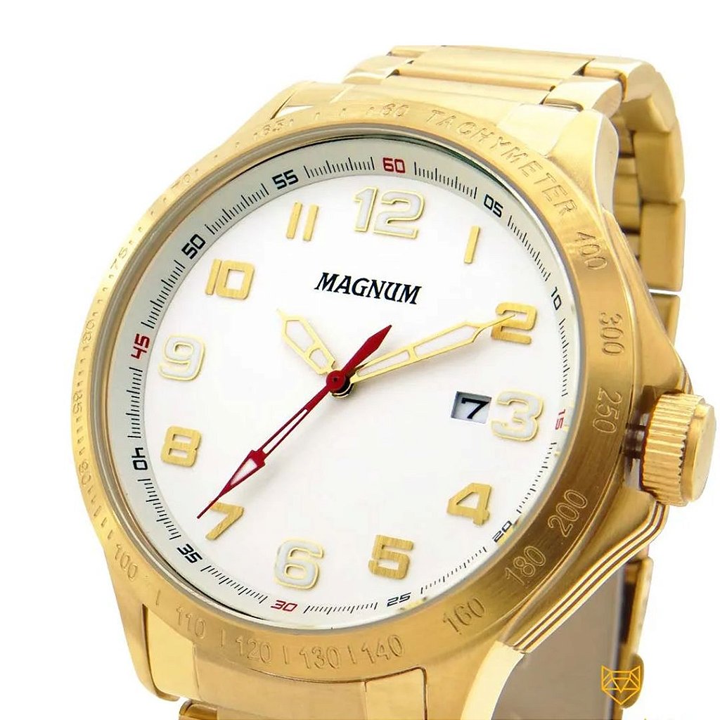 Relógio Masculino Magnum MA31355H Dourado