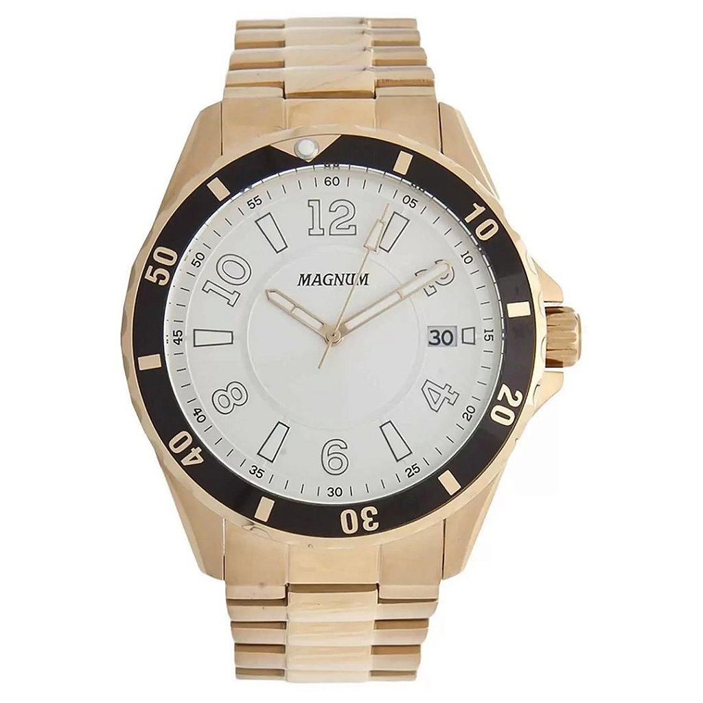 Relógio Masculino Magnum Dourado MA34610H - Timeland