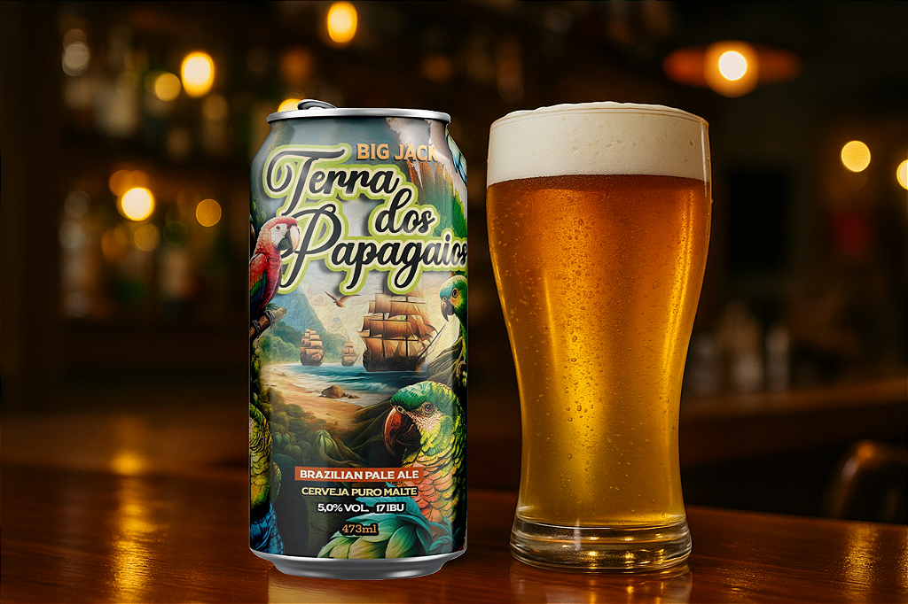 Cerveja Big Jack Brazilian Pale Ale Terra dos Papagaios 473ml