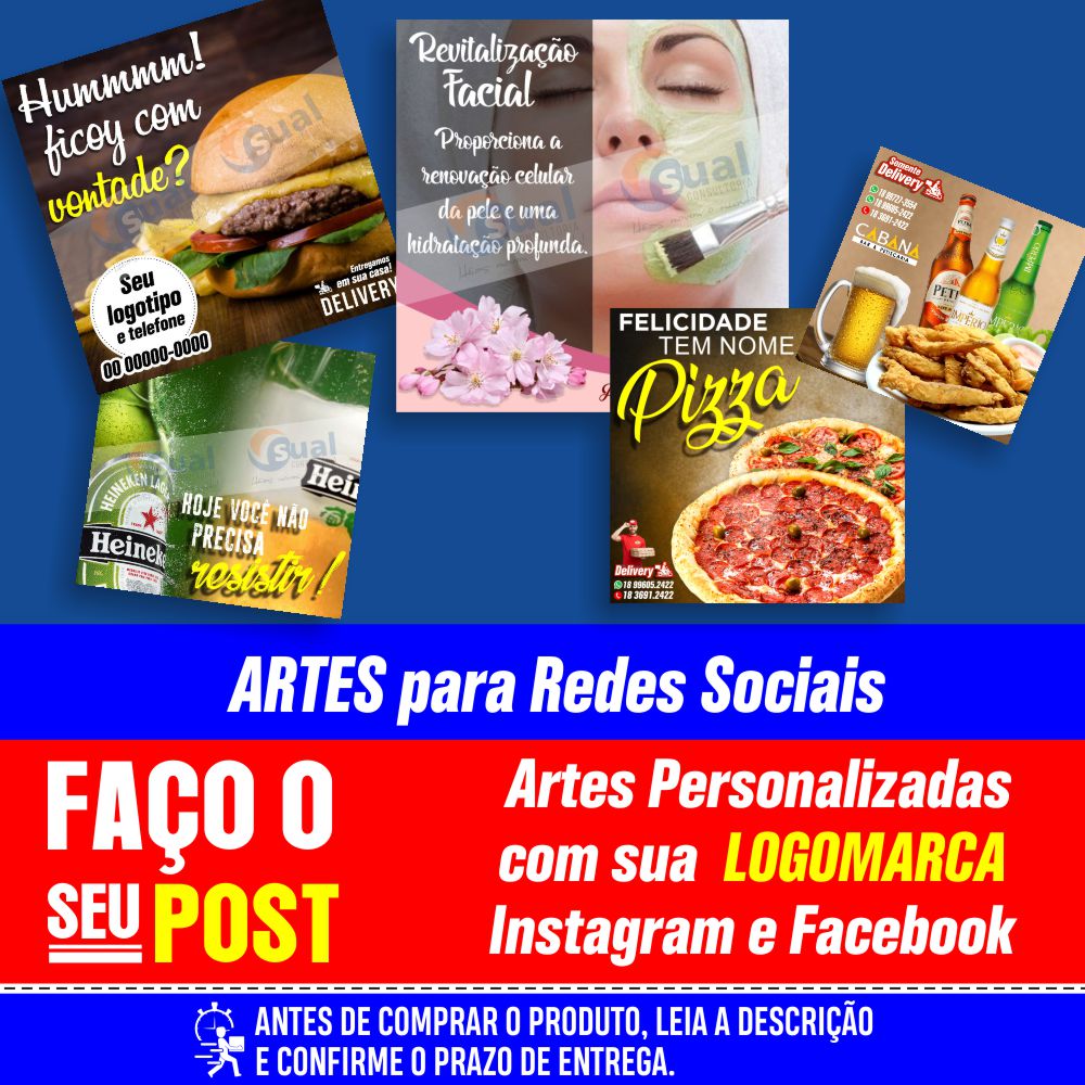 Arte Personalizada Post para Facebook e instagram 