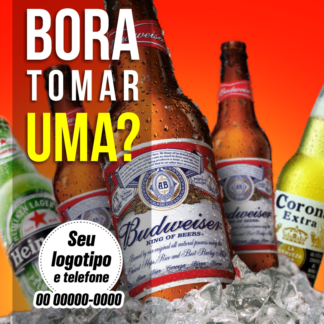 Artes Personalizadas de Bebidas Post para Facebook e instagram