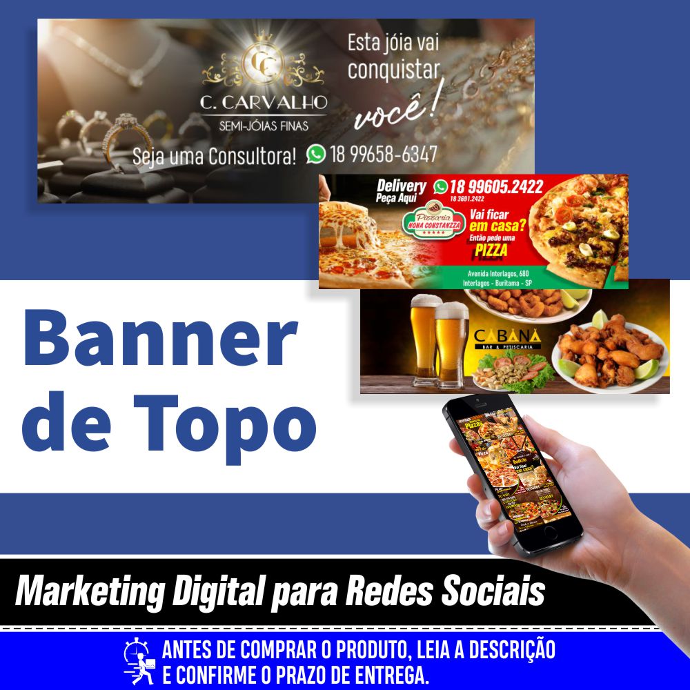 Marketing para Redes Sociais Imagem de Perfil Post e Banner do Topo